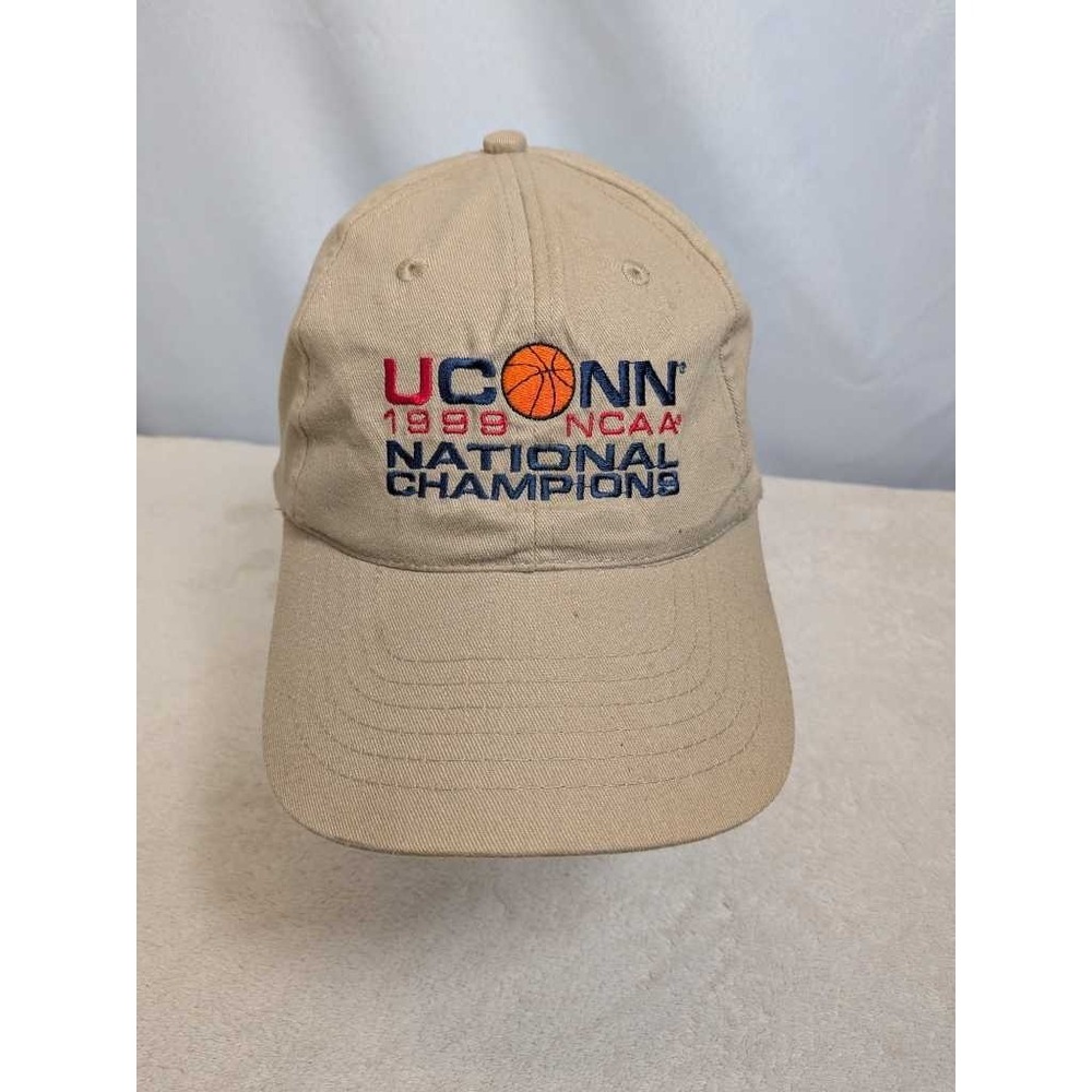 UCONN Huskies 1999 NCAA National Champions Basketball Baseball Cap Khaki OS